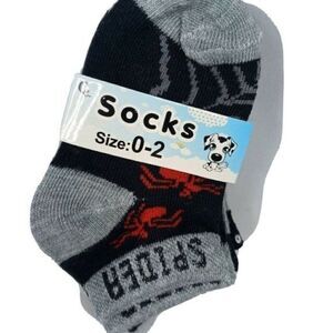 Spider 2  pairs Of Infant Newborn‎ Socks Size 0-2